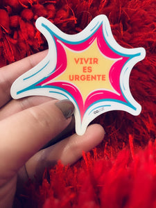 Boom Vivir Es Urgente Sticker