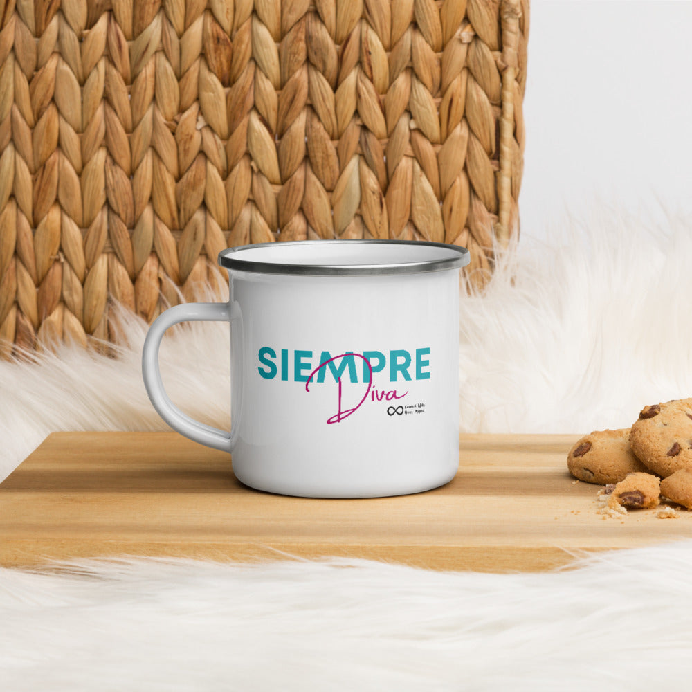Siempre Diva Taza Esmaltada